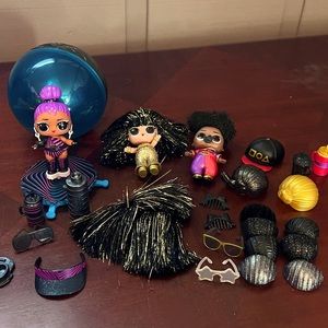 3 L.O.L. Suprise Hair Vibes & Dance Dance Dolls